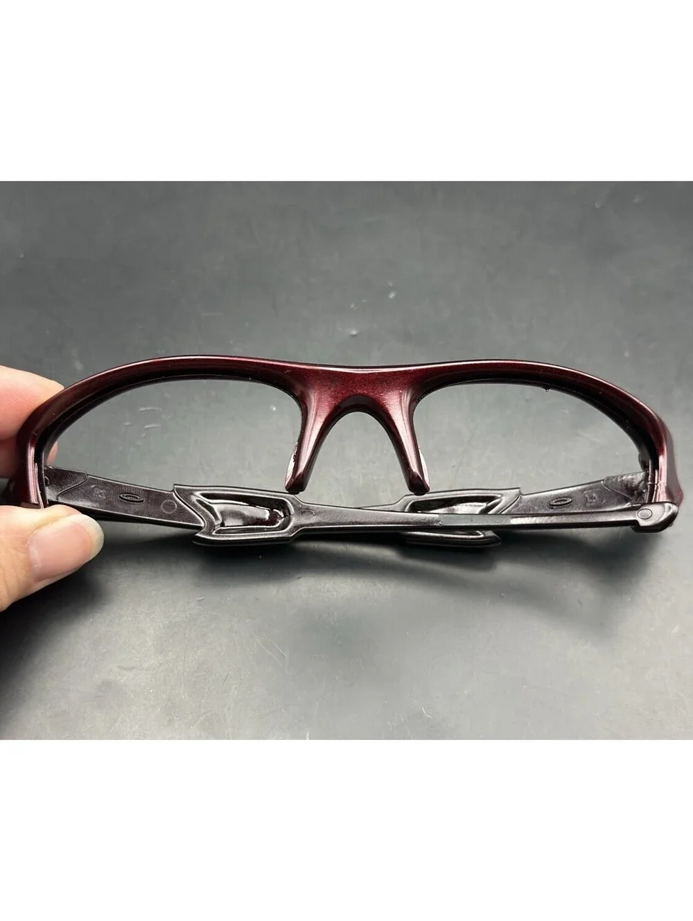 Oakley Flak Jacket Team Red/Dark Berry Frame